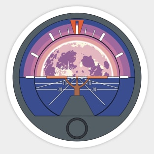 Attitude Indicator Moonrise Sticker